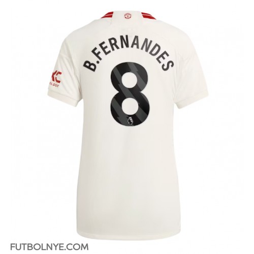 Camiseta Manchester United Bruno Fernandes #8 Tercera Equipación para mujer 2023-24 manga corta